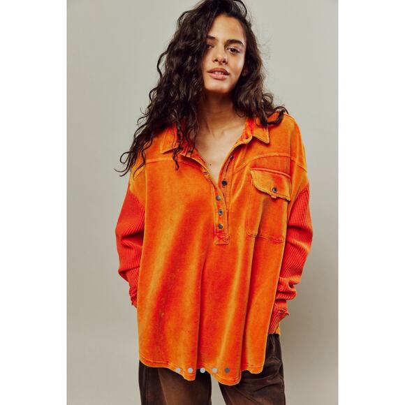 Free People Tops - Free People Luxe Velour Tee